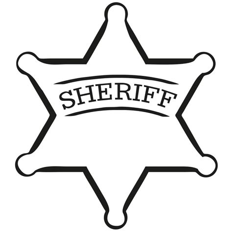 sheriffstern vorlage